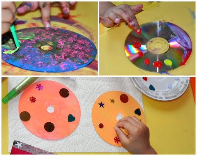 Поделки своими руками День космонавтики. Звезды на лазерном диске Поделки для детского сада
