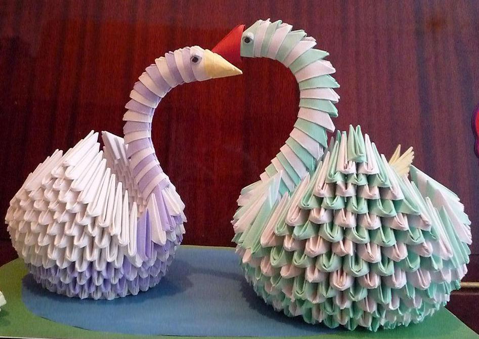 Поделки своими руками оригами. Лебеди модульное оригами Поделки на праздники