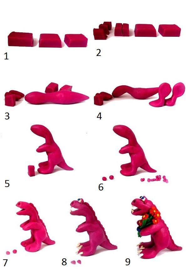 Поделки своими руками поделки из пластилина. Как сделать динозавра из пластилина Поделки на праздники
