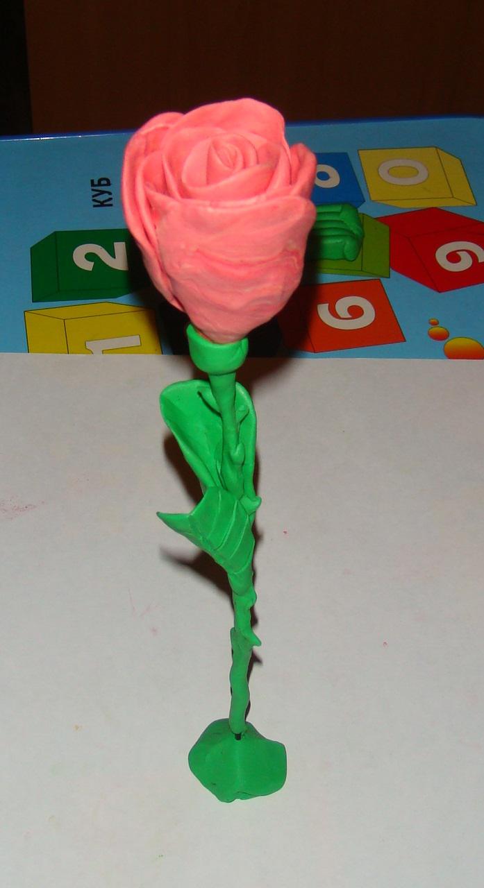 Цветы Сайт поделок Как слепить розы из пластилина