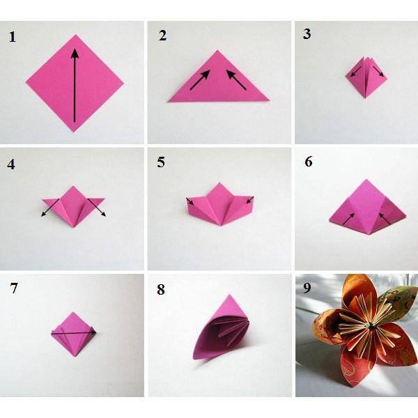 Поделки своими руками Весна. Как сделать оригами объемный цветок Поделки на праздники