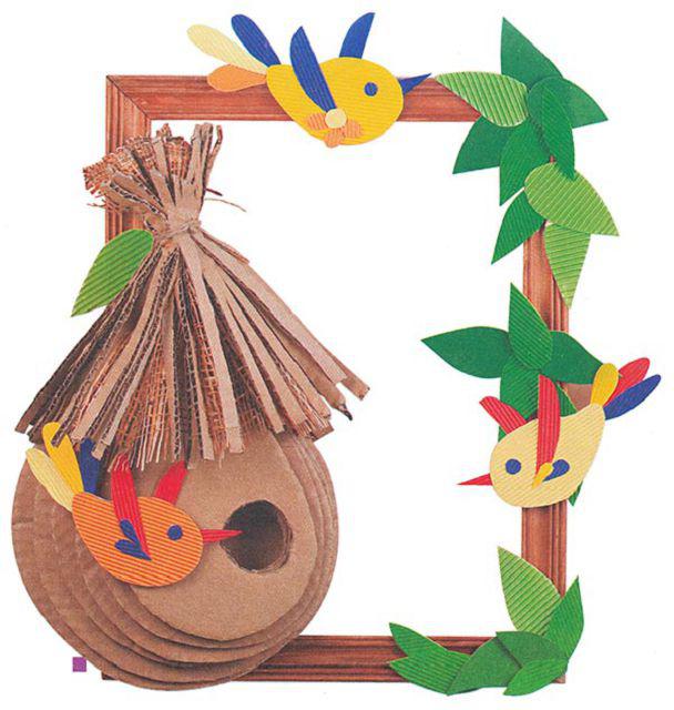 Поделки своими руками детский сад. Рамка с птичками и скворечником Поделки на праздники