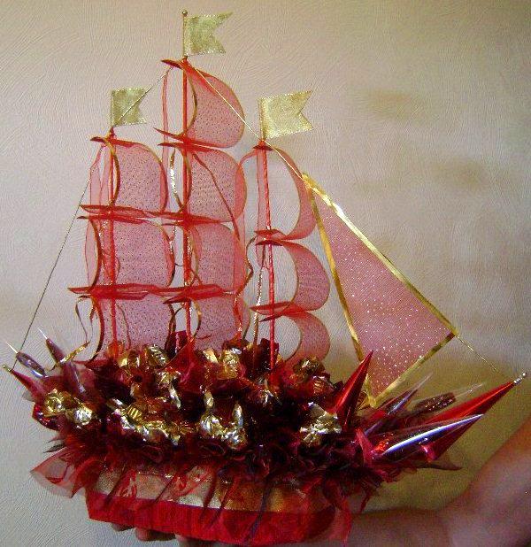 «Как сделать свадебный корабль из конфет своими руками?» — Яндекс Кью