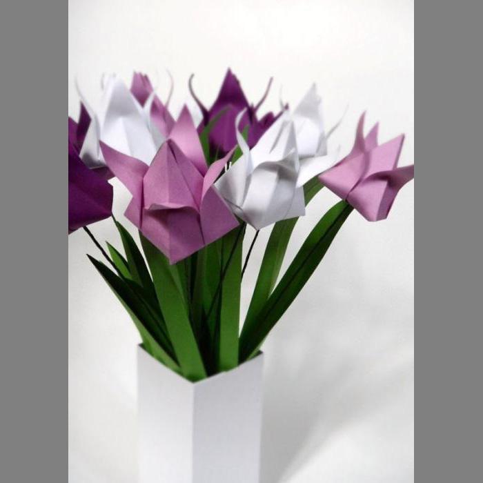 Поделки своими руками 8 марта. Тюльпаны оригами на 8 марта Сайт поделок