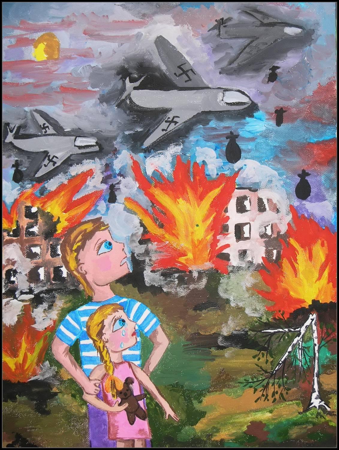 Поделки своими руками 9 мая день победы. Рисунок война фашисты бомбят город Поделки для детского сада