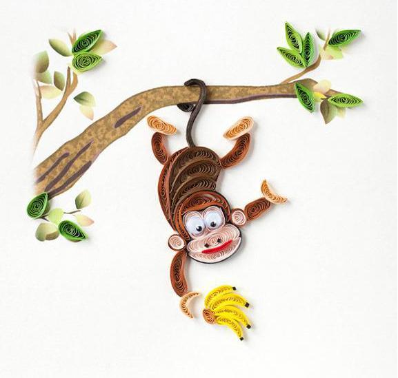 Новогодняя обезьянка из солёного теста | Пикабу