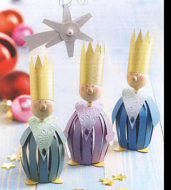Поделки своими руками Новый год. Каметы и короли украшения на елку Поделки для детского сада