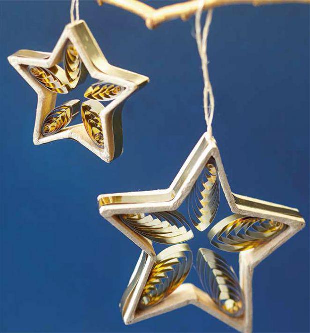 Поделки своими руками новый год. Звезды на елочку из бумаги Поделки для детского сада