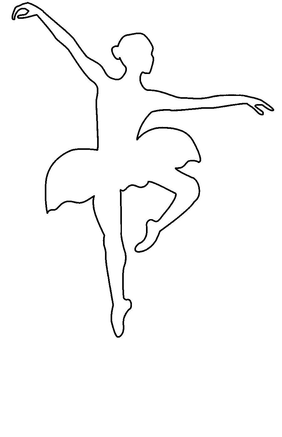 Поделки своими руками шаблоны для вырезания. Балерина танцует контур Сайт поделок