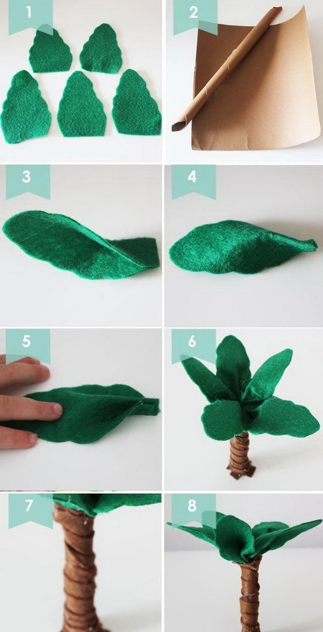 Как сделать пальму из бумаги: самая простая поделка