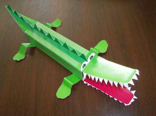 Крокодил поделка для детского сада