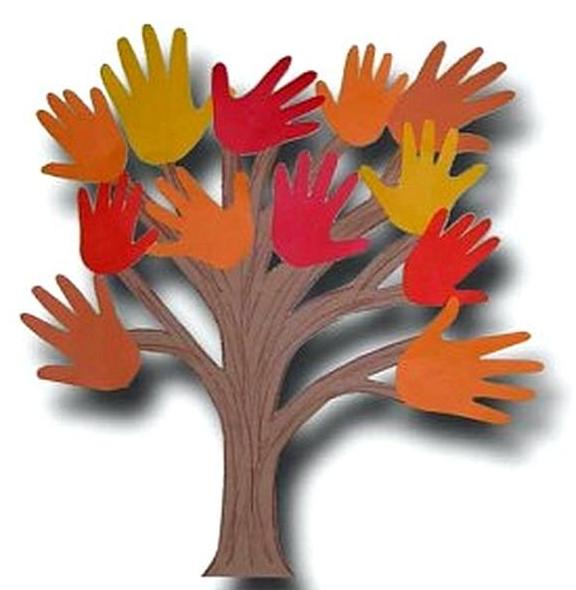 Поделки своими руками осень. Осеннее дерево с листьями из ладошек Поделки на праздники